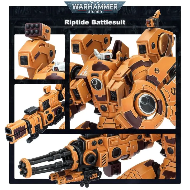 Riptide battlesuit, t'au empire, warhammer 40k, games workshop, model 56-13